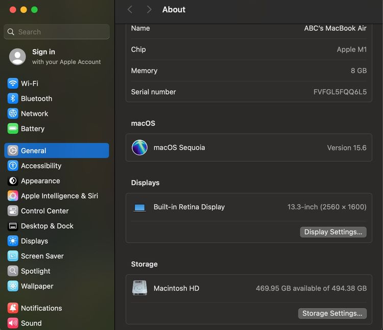 Macbook Air M1 512GB Ram 8 13 inch สภาพสวย รูปที่ 8
