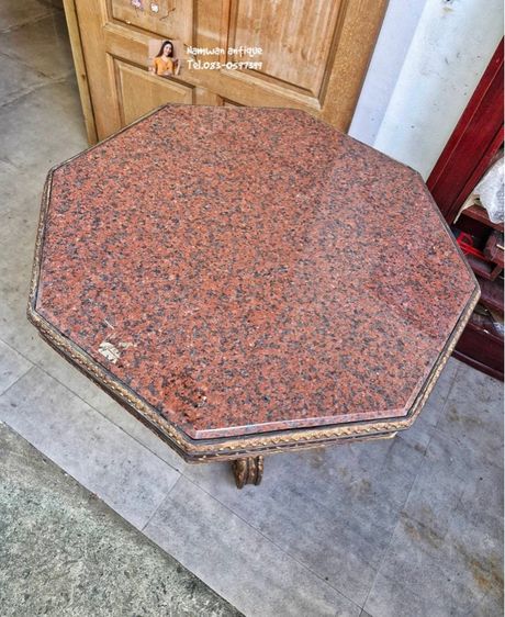 โต๊ะหลุยส์ทองเหลือง หน้าหิน รูปที่ 9