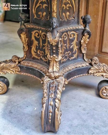 โต๊ะหลุยส์ทองเหลือง หน้าหิน รูปที่ 5