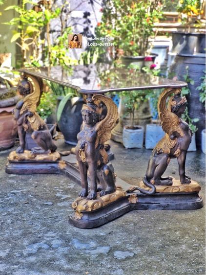 โต๊ะหลุยส์ทองเหลืองหน้าหิน รูปที่ 7