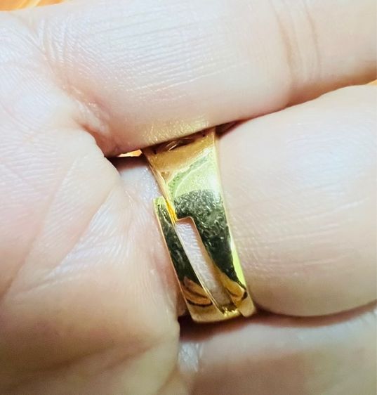 แหวนเพชรสวิส5แถว เล่นแสงดีมาก ทอง24K ปรับขนาดได้ ไม่ลอกไม่ดำ ใส่ติดตัวได้ โดนน้ำ ใส่อาบน้ำ โดนน้ำหอม ได้ รูปที่ 8