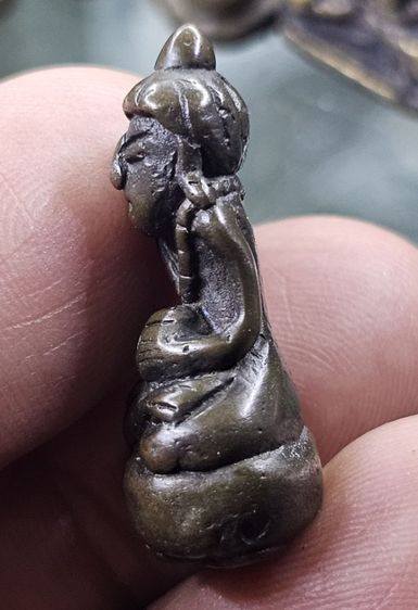 พระอุปคุตเขมรเนื้อสัมฤทธิ์ สวยมาก รูปที่ 7