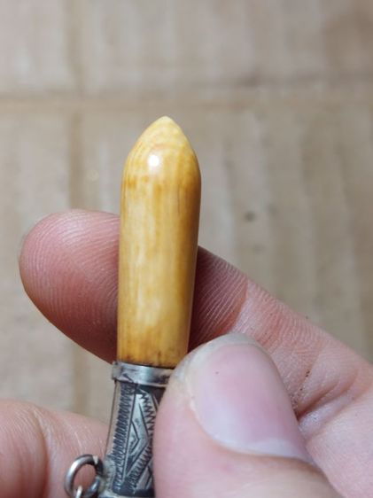 เครื่องรางมีดหมอหลวงพ่อเดิมวัดหนองโพด้ามปลอกเงินแท้ รูปที่ 5