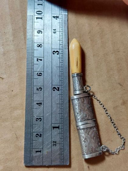 เครื่องรางมีดหมอหลวงพ่อเดิมวัดหนองโพด้ามปลอกเงินแท้ รูปที่ 2