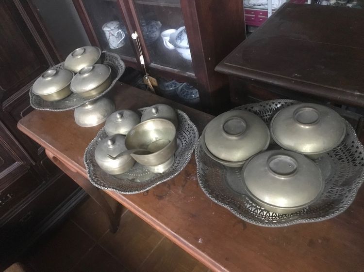 ชุดตักบาตรทองเหลืองโบราณ รูปที่ 2