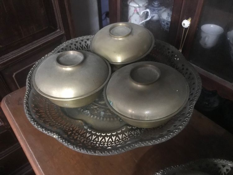 ชุดตักบาตรทองเหลืองโบราณ รูปที่ 10