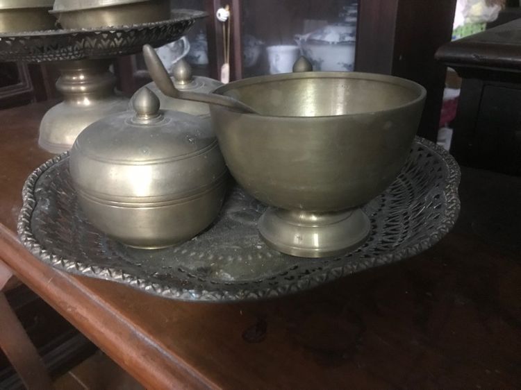 ชุดตักบาตรทองเหลืองโบราณ รูปที่ 8