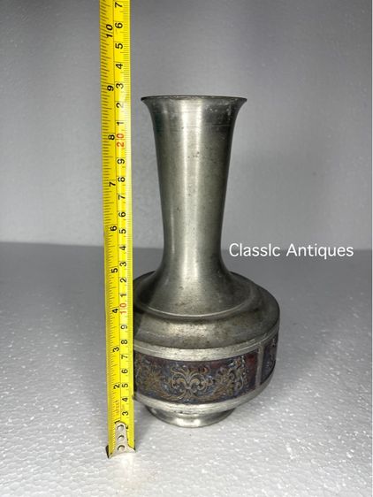 แจกัน พิวเตอร์เก่าสะสม รูปที่ 8