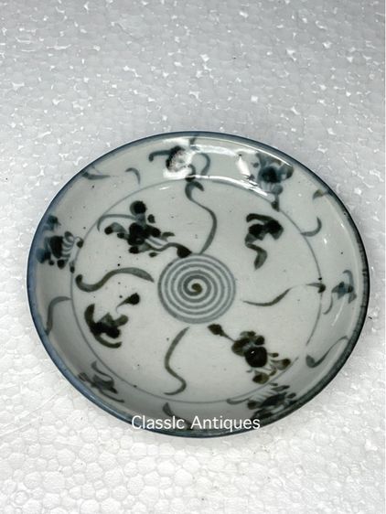 จาน ลายคราม โบราณเก่าสะสม รูปที่ 8
