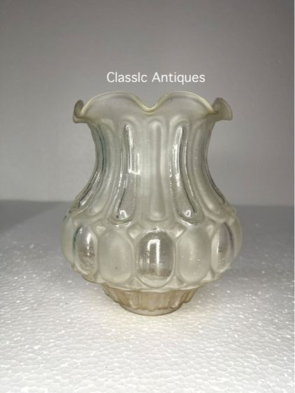 โป๊ะ ตะเกียงแก้ว โบราณเก่าสะสม รูปที่ 2