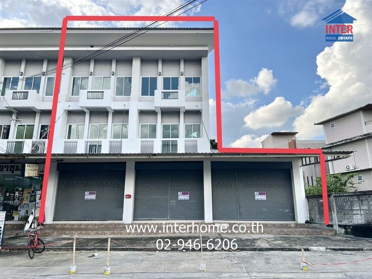 อาคารพาณิชย์ 3 ชั้น 63.6 ตร.ว. อาคารพาณิชย์ ซอยรามอินทรา21 ถนนรามอินทรา ถนนพหลโยธิน เขตบางเขน กรุงเทพมหานคร