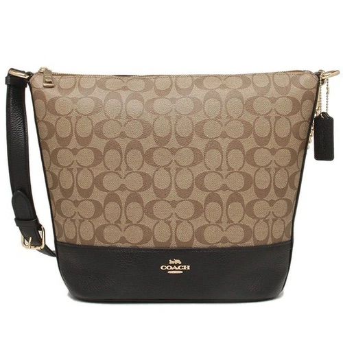 COACHแท้💯มือสองF72852 ทรงถัง Paxton Duffle Bag Canvas Logo ป้ายในลอก