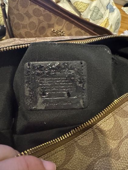 COACHแท้💯มือสองF72852 ทรงถัง Paxton Duffle Bag Canvas Logo ป้ายในลอก รูปที่ 4