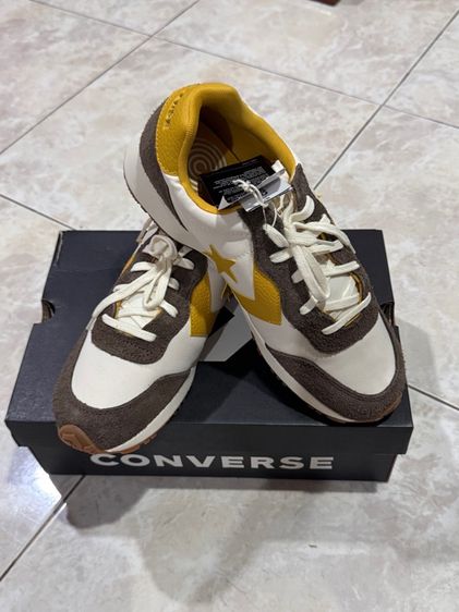 CONVERSE OMEGA TRAINER LUX SCHOOL STYLE OX BROWN YELLOW  รูปที่ 2