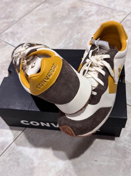 CONVERSE OMEGA TRAINER LUX SCHOOL STYLE OX BROWN YELLOW  รูปที่ 3