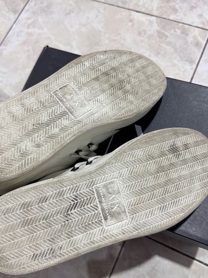 Armani Exchange leather panelled trainers  รูปที่ 4