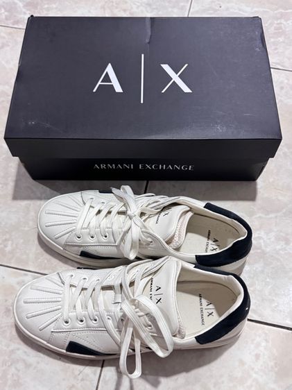Armani Exchange leather panelled trainers  รูปที่ 5