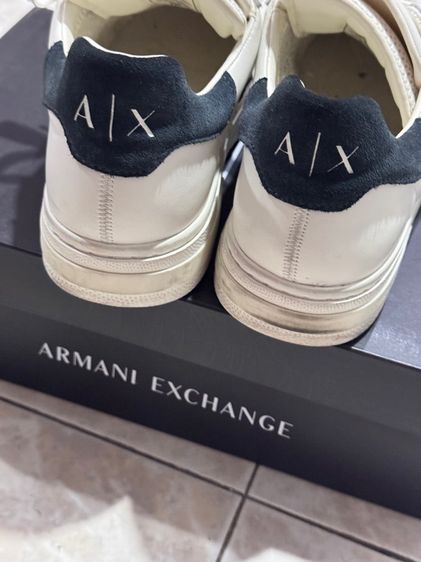 Armani Exchange leather panelled trainers  รูปที่ 3