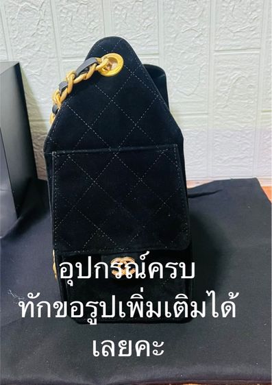 กระเป๋าสะพายสีดำ โซ่ทองอุปกรณ์ครบ กล่อง ถุง กระดาษห่อกระเป๋า การ์ด ใช้งาน 1 ครั้งถ้วน สภาพใหม่สุดๆๆๆ รูปที่ 3