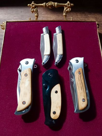 มีดพกสแตนเลสแท้ด้ามเนื้อแท้ธรรมชาติลายชัดสภาพเยี่ยม รูปที่ 14