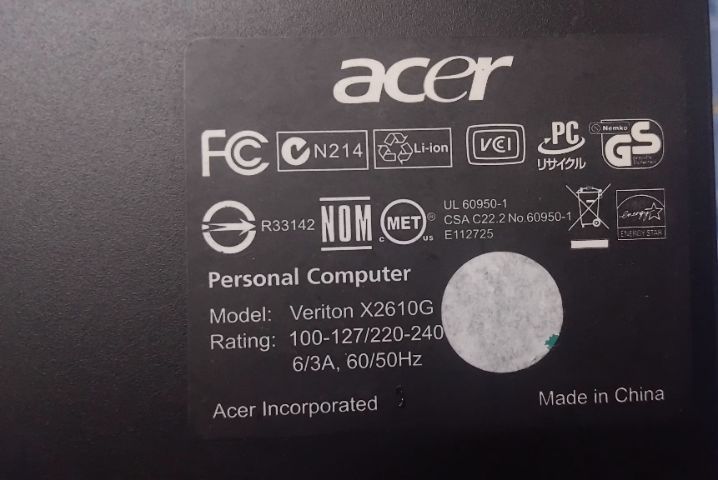 ขายเคสคอมพิวเตอร์ ยี่ห้อ : Acer Veriton X2611G
คอมพิวเตอร์จะมี Power Supply อย่างเดียวนะครับ เครื่องสภาพดี   รูปที่ 7
