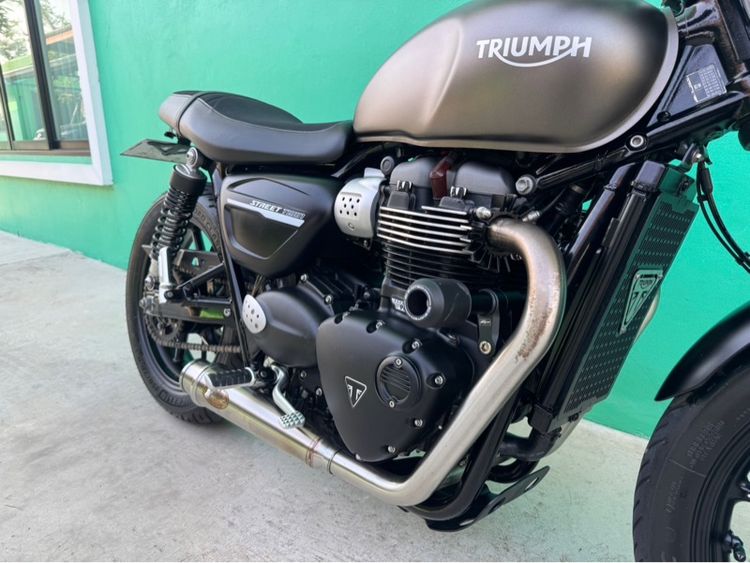 Triumph Street twin900 สีเทา ปี18จด19 วิ่ง รูปที่ 7