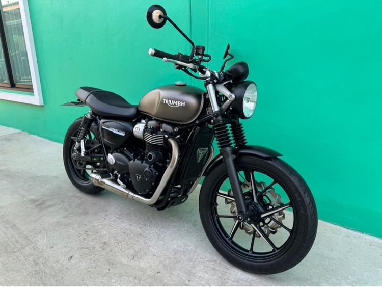 Triumph Street twin900 สีเทา ปี18จด19 วิ่ง รูปที่ 2