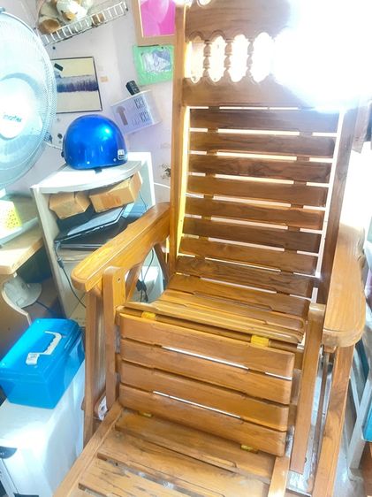 เก้าอี้ฮ่องเต้ ไม้สักปรับนอนได้ รูปที่ 2