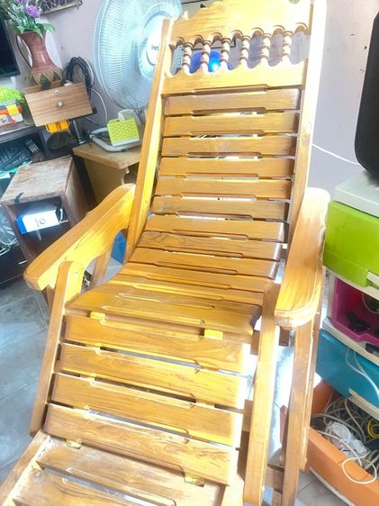 เก้าอี้ฮ่องเต้ ไม้สักปรับนอนได้ รูปที่ 10