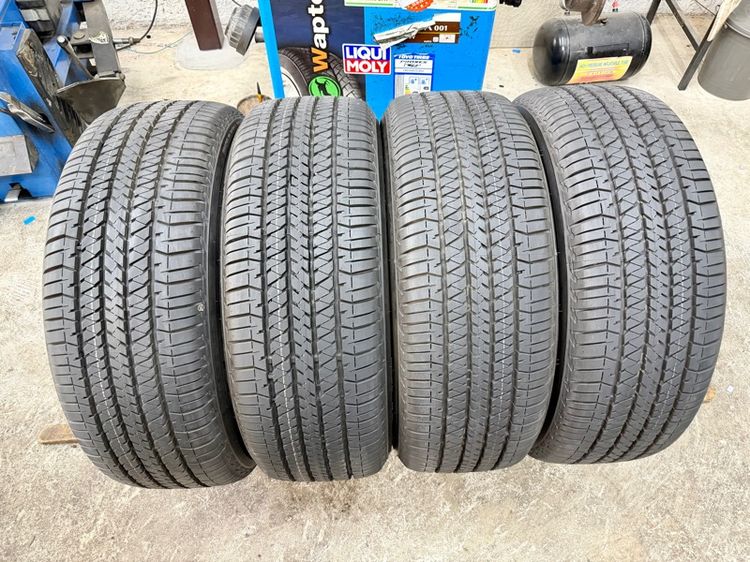 ยางถอดป้ายแดงขอบ 20” ยี่ห้อ BRIDGESTONE รุ่น DUELER HT 684ll ขนาด 265-50R20 ปี 25 สีเส้นตุ่มหน้ายางยังอยู่ครบ รูปที่ 9