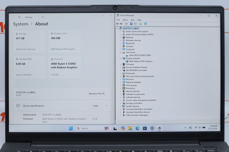 LENOVO IDEAPAD 5 14ALC05-82LM006VTA  Ryzen 5 5500U 8.512GB - ID26020230 รูปที่ 15