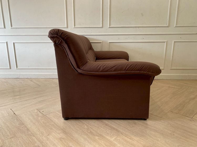 โซฟา 2 ที่นั่ง เบาะผ้า สีน้ำตาลเข้ม รูปที่ 6