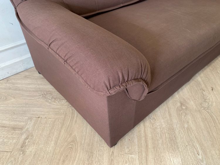 โซฟา 2 ที่นั่ง เบาะผ้า สีน้ำตาลเข้ม รูปที่ 9