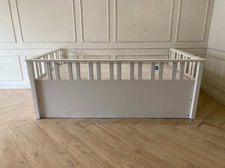 เตียงไม้ 3.5 ฟุต 2 ลิ้นชัก สีขาว ยี่ห้อ koncept  รูปที่ 9