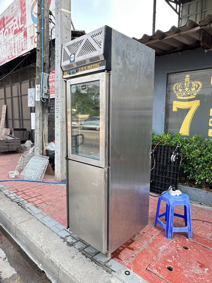 ตู้แช่สแตนเลส 2 ประตู (ตู้ชิลล์) บนกระจก ล่างทึบ แบรนด์ J.T.V METAL  รูปที่ 3