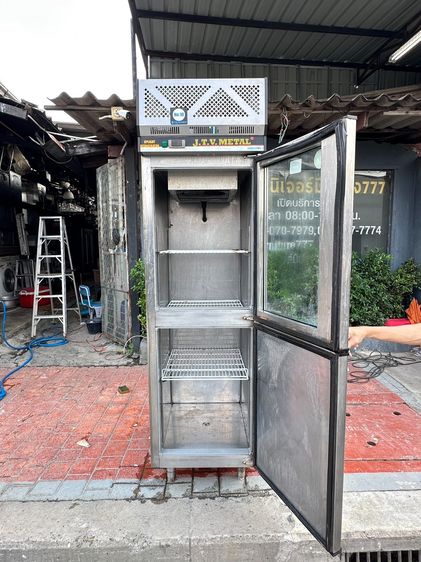 ตู้แช่สแตนเลส 2 ประตู (ตู้ชิลล์) บนกระจก ล่างทึบ แบรนด์ J.T.V METAL  รูปที่ 12