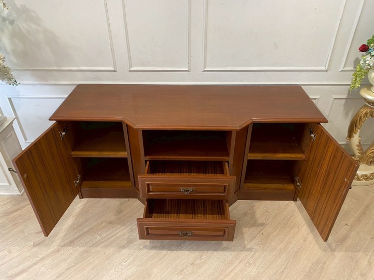 ตู้เเขวนผนังไม้ พร้อมชั้นวางไม้ 2 ลิ้นชัก 2 บานเปิด 1 ช่องวางของ รูปที่ 9