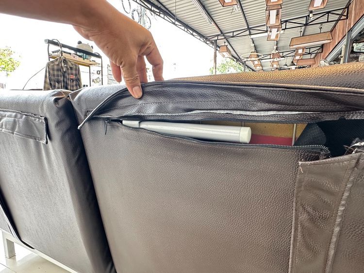 โซฟา 2 ที่นั่ง เบาะกางออกเป็นเบด และเลื่อนออกข้างได้ 2 หมุนได้ 360 องศา  รูปที่ 8