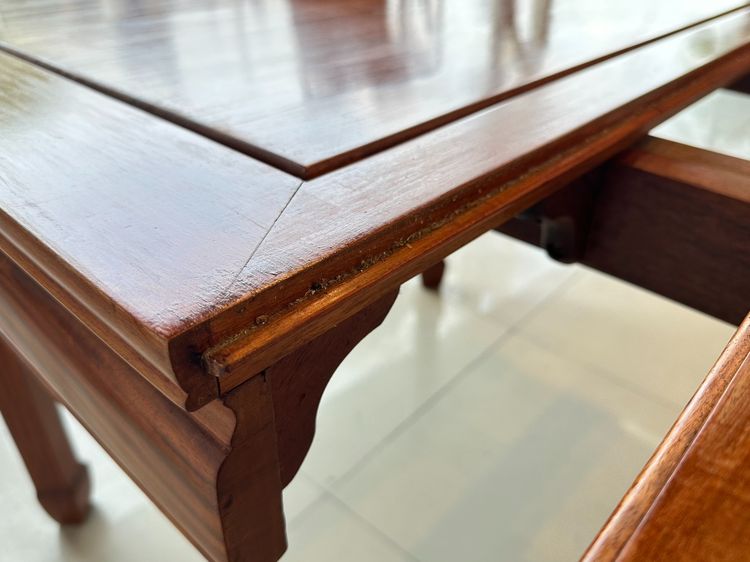 ชุดโต๊ะทานอาหาร 8 ที่นั่ง ท็อปขยายได้ รูปที่ 5