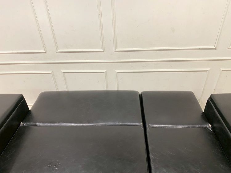 โซฟาเบด 3 ที่นั่ง เบาะหนัง สีดำ รูปที่ 13