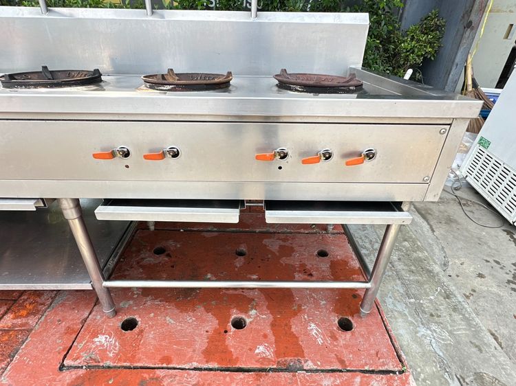 เตาแก๊ส ครัวไทย หัวเตา KB5  พร้อมก็อกน้ำ 4 หัว สแตนเลส เกรด 304 รูปที่ 14