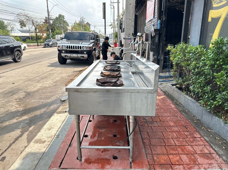 เตาแก๊ส ครัวไทย หัวเตา KB5  พร้อมก็อกน้ำ 4 หัว สแตนเลส เกรด 304 รูปที่ 4