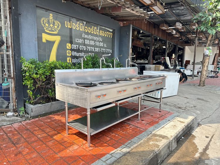 เตาแก๊ส ครัวไทย หัวเตา KB5  พร้อมก็อกน้ำ 4 หัว สแตนเลส เกรด 304 รูปที่ 2