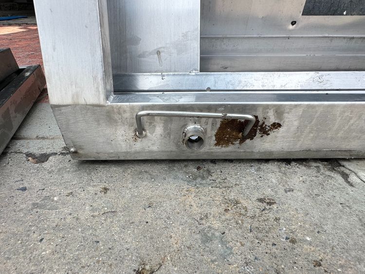 โครงฮูดดูดควันสแตนเลส เกรด 304 ตะแกรงปิด 2 แผ่น ด้านบนติดไฟส่องสว่าง (ขนาดกว้าง 130 CM.) รูปที่ 11