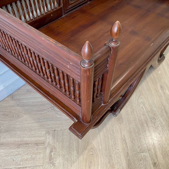 เก้าอี้อานช้างไม้ แกะสลัก กว้าง 140 cm รูปที่ 8