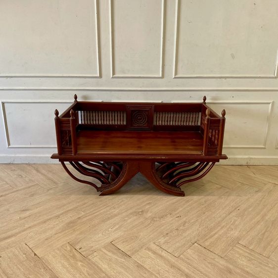 อื่นๆ อื่นๆ น้ำตาล เก้าอี้อานช้างไม้ แกะสลัก กว้าง 140 cm