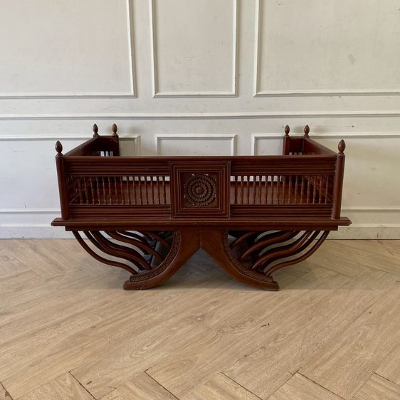 เก้าอี้อานช้างไม้ แกะสลัก กว้าง 140 cm รูปที่ 4