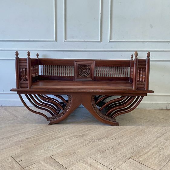 เก้าอี้อานช้างไม้ แกะสลัก กว้าง 140 cm รูปที่ 5