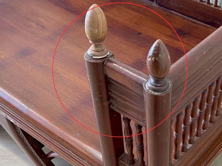 เก้าอี้อานช้างไม้ แกะสลัก กว้าง 140 cm รูปที่ 11