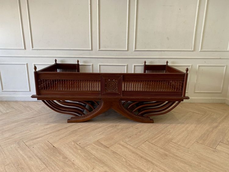 เก้าอี้อานช้างไม้ แกะสลัก กว้าง 202 cm รูปที่ 6